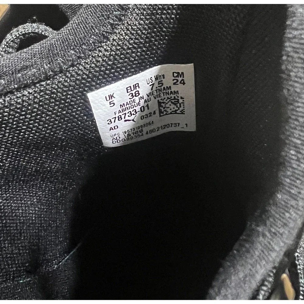 Puma Women's Softride Running Shoes Black Gold Accents Athletic Sneakers Size7.5 - Picture 11 of 11